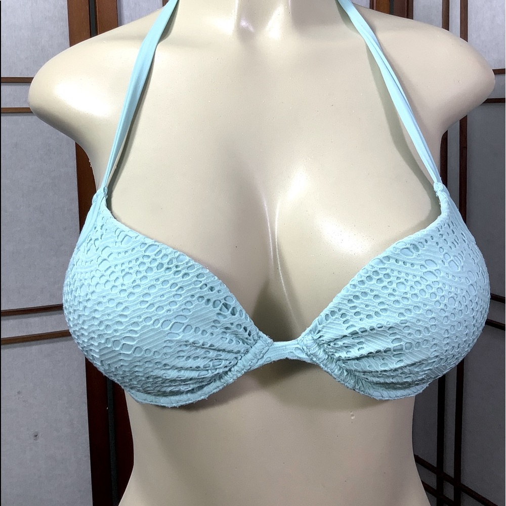 Victoria’s Secret Bikini Top Halter Padded 34 A